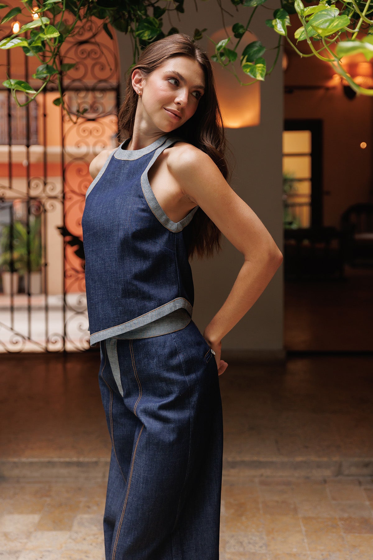 CLARA DENIM TOP